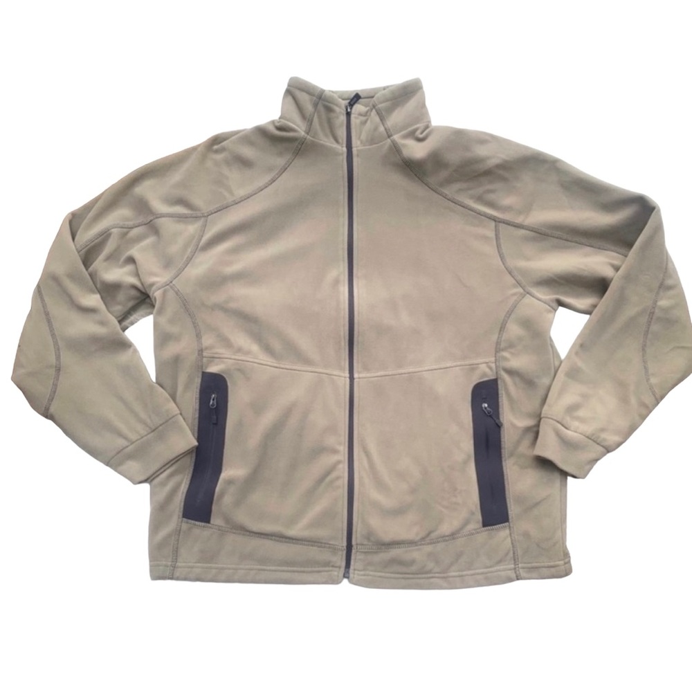 North End Tan All Climate Fleece Coat Mens Size Large